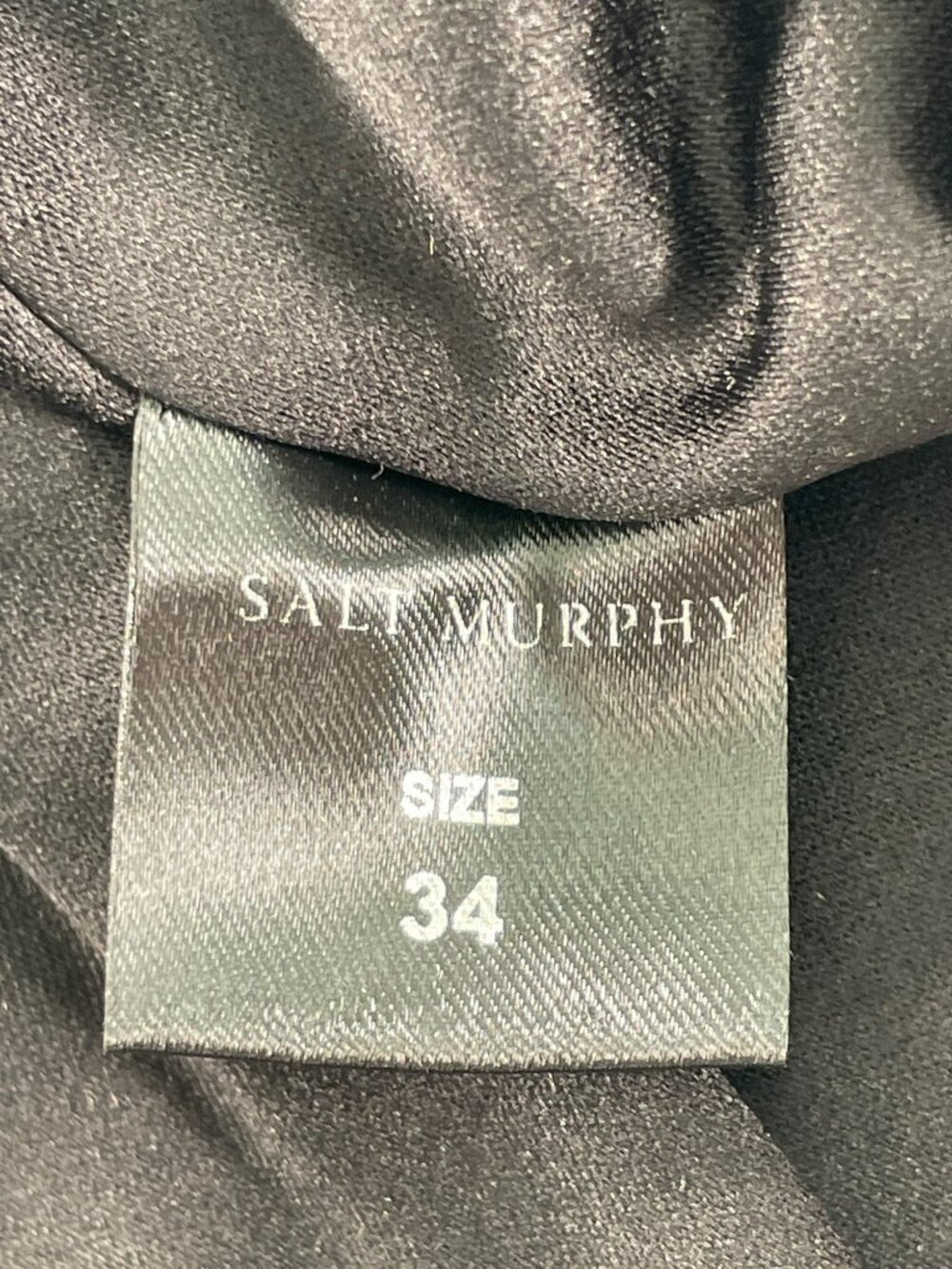 Salt Murphy High-Waisted Black Wide-Leg Designer Pants Men's Size 34 NEW - Picture 8 of 9